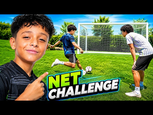 NET CHALLENGE FOOTBALL CHALLENGE ⚽ SHOTS INTO THE NET