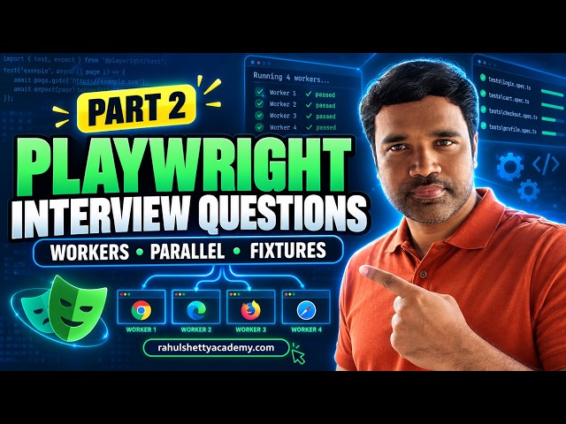 Part 2 - Playwright Interview Questions - Workers, Parallel Execution & Fixtures