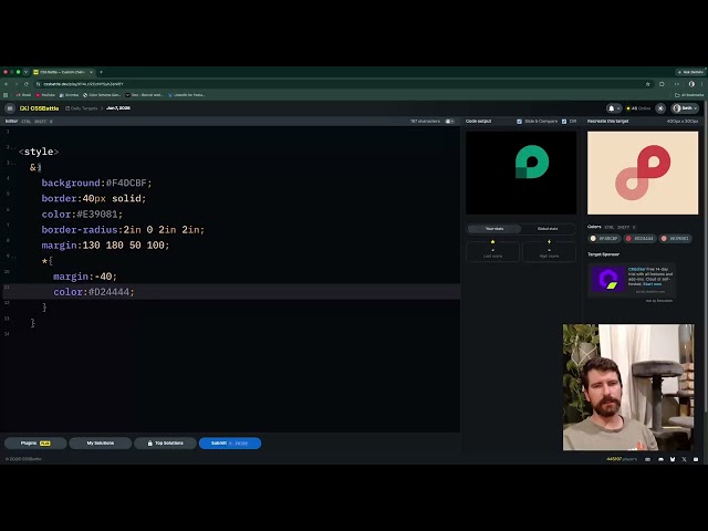 CSS Battle Daily Target - Infinity Symbol