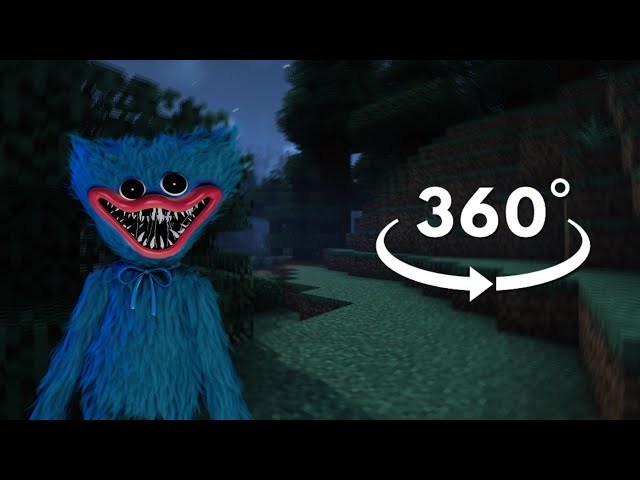 POV 360° Scared By Huggy Wuggy in Minecraft!