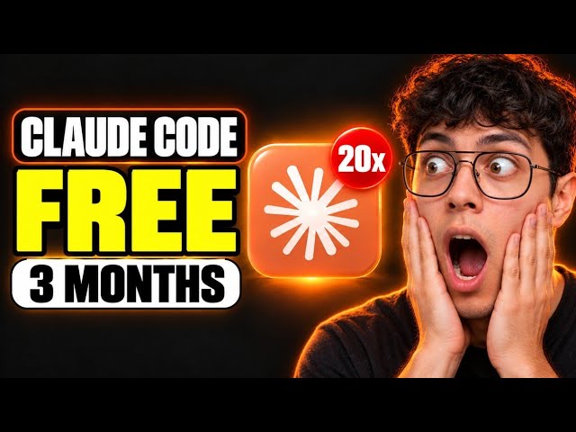 Free Claude Code for 3 Months: Opus 5.5 + Claude Fable 5.1 with Claude Max 20x Limits (No Card)
