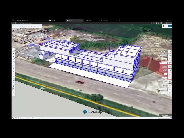 Sketch Up Tutorial, share my technic, how to plot your 3D building in Actual Location Map, 99% accu