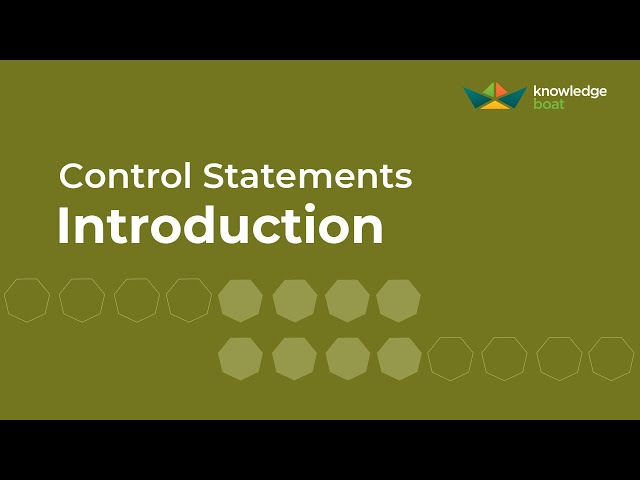 Control Statements Introduction | ICSE Computer Applications | Java & BlueJ