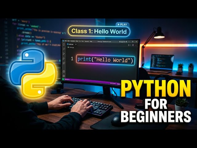 Python - Class - 1 | Hello World | Learn Python 