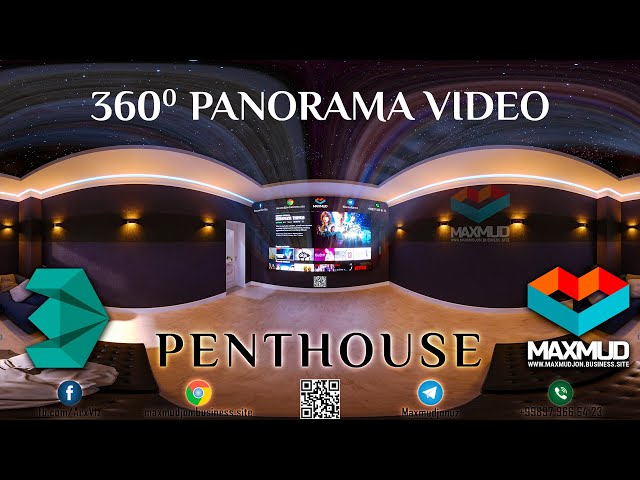 Penthouse basement interior design 360video