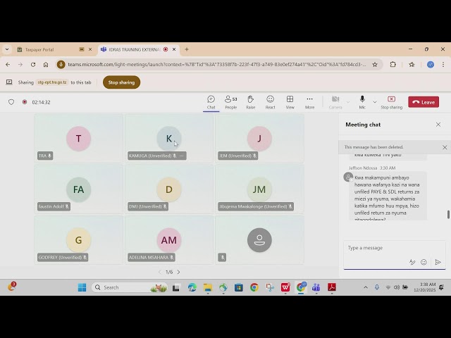 IDRAS TRAINING: Returns Filing & Assessments