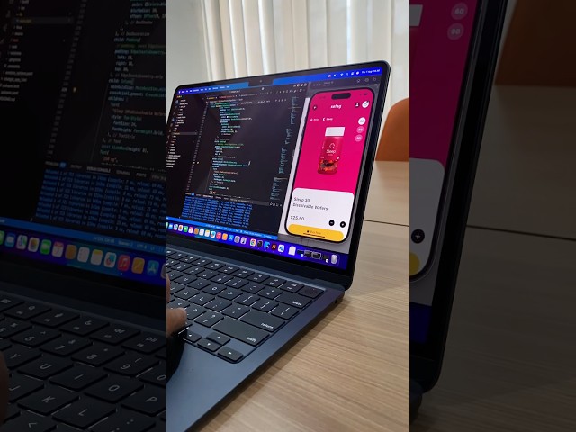 Macbook air m4 + Flutter + chatgpt coding time #shorts #macbook #flutter #programming #chatgpt