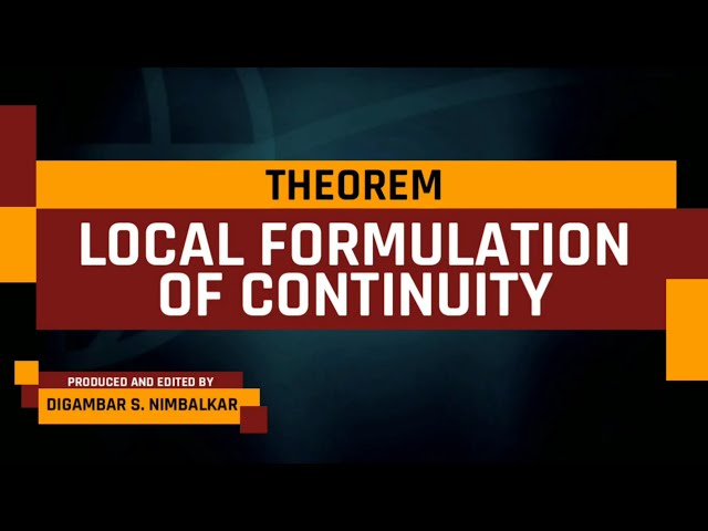Local formulation of continuity | Topology | Continuous function
