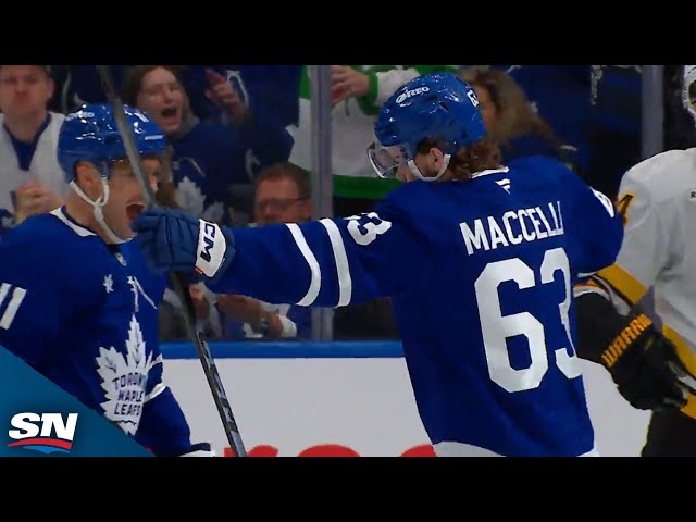 Maple Leafs' Nicolas Roy Sets Up Matias Maccelli With Slick Between The Legs Feed