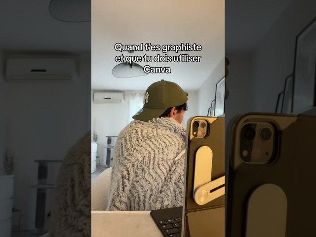 Utiliser CANVA quand t’es GRAPHISTE ? 🫣#graphisme #canva #design #humour
