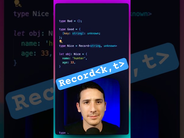 Record ➡️ Utility Type ➡️ TypeScript #typescript #typescripttutorial #coding #programming