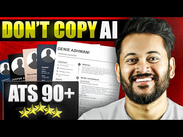 Best RESUME to Get JOB - Complete Guide & ATS Resume Format  🔥