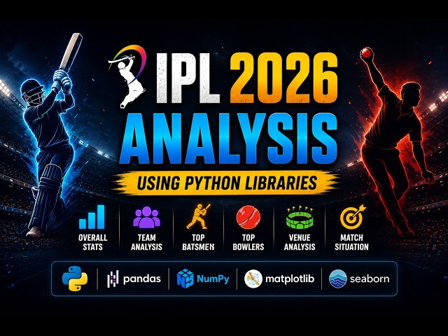 IPL 2026 Data Analysis Using Python | Complete EDA Project