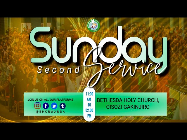 🔴LIVE:  SUNDAY SECOND SERVICE ON 31/05/2026