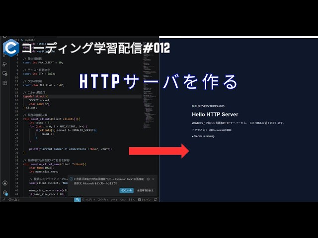 【#0012/300】C言語でChat Serverを作る｜Building a Linux CLI Tool
