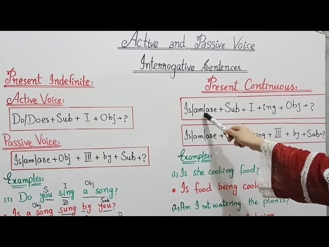 Active & Passive Voice | Interrogative Sentences of Present Tenses | Easy English Grammar