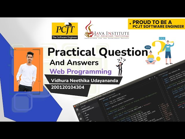 Web Programming Practical Question And Answers 02