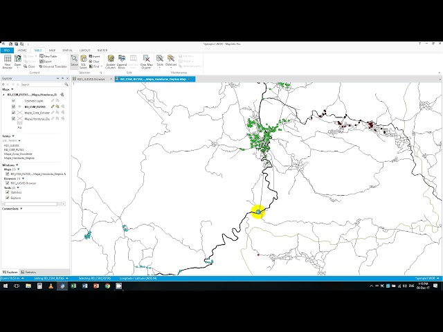 Creación Querys con  SQL Select en MapInfo 16.0