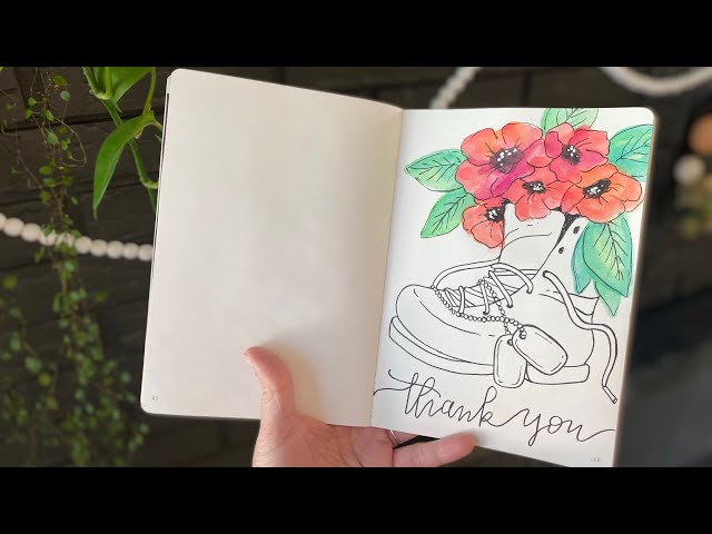 Create With Me, Memorial Day, Watercolor Poppies, Art Journal, Flowers, Easy Watercolor Tutorial