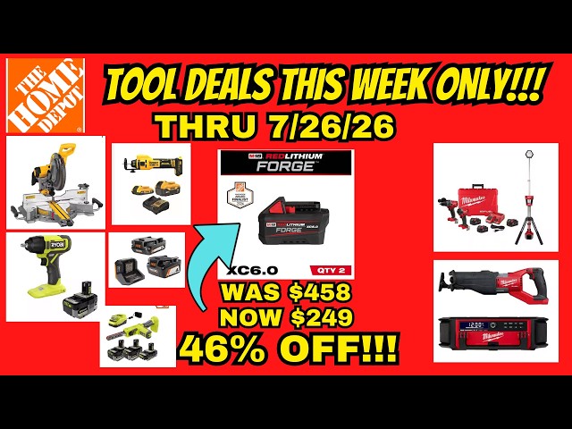 Don't Miss These Home Depot Pro Tool Deals This Week Only!