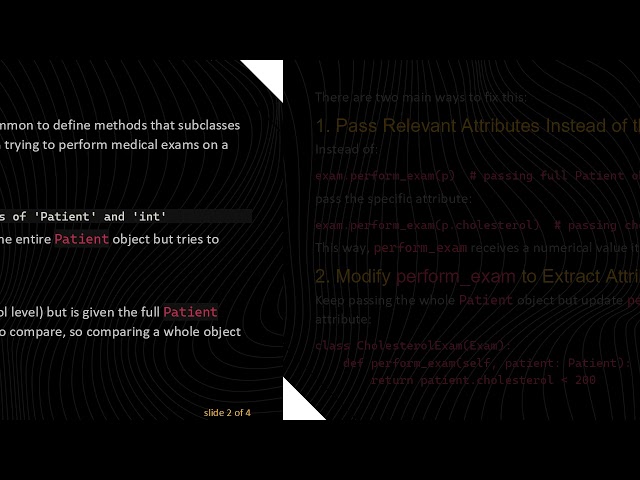 Fixing TypeError in Python Abstract Class Implementations for Medical Exams