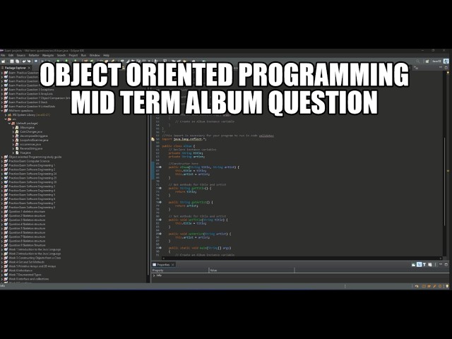 Object oriented programming mid term Album question