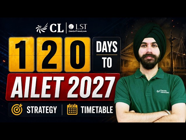 AILET 2027: 4-Month Study Plan | Complete 120-Day Preparation Strategy