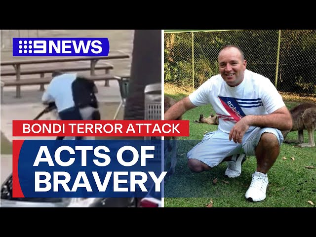 Immense acts of bravery among the Bondi Beach terror attack | 9 News Australia