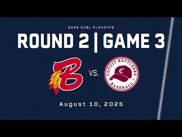2025 CCBL Playoffs, West Division Championship - Bourne Braves v. Cotuit Kettleers