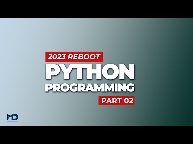 Python Programming - Part 02 | A/L ICT 2023 ReBOOT