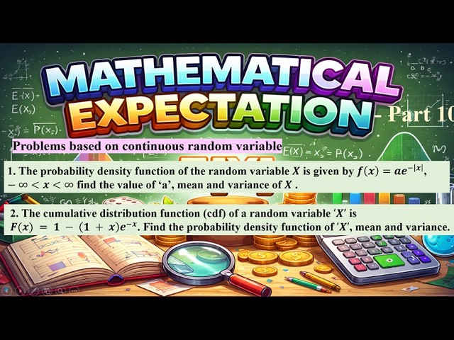 Mathematical expectation  10  ,   #problemwithsolution ,   please subscribe & share🙏