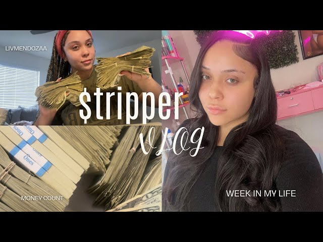 Stripper Vlog 💃🏼💰 | Week in my life, Money Count, Hair appt 🩷
