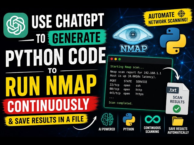 Use ChatGPT to Automate Nmap with Python Urdu