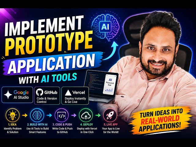 Build & Deploy a Prototype App with AI | Google AI Studio + GitHub + Vercel