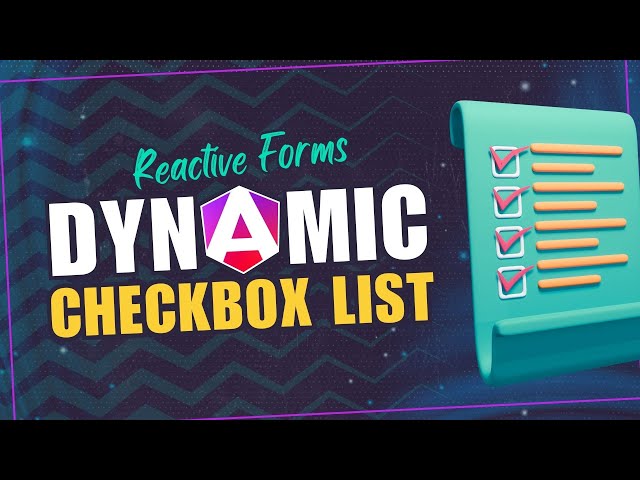 Build a dynamic checkbox form in Angular with reactive forms!