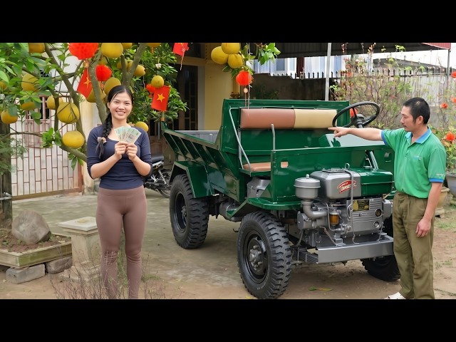 Mechanical Girl Brings Her Retired Uncle’s Abandoned 4-Wheeled Truck Back to Life After Years