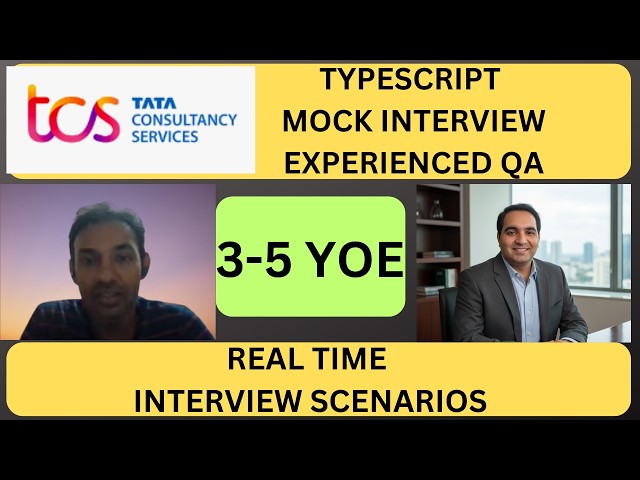 TypeScript Mock Interview 2026 | Coding + OOP + Scenario Based Questions