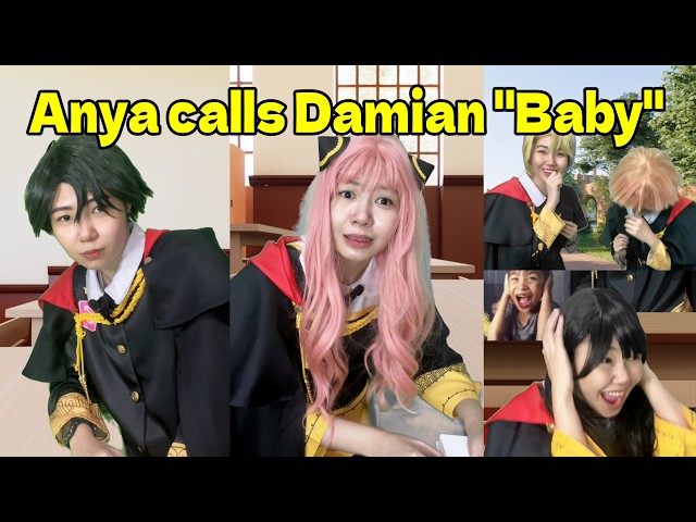 Anya: Calling Damian "BABY" for a day because I lost a bet #SPYXFAMILY #spyxfamilycosplay #damianya