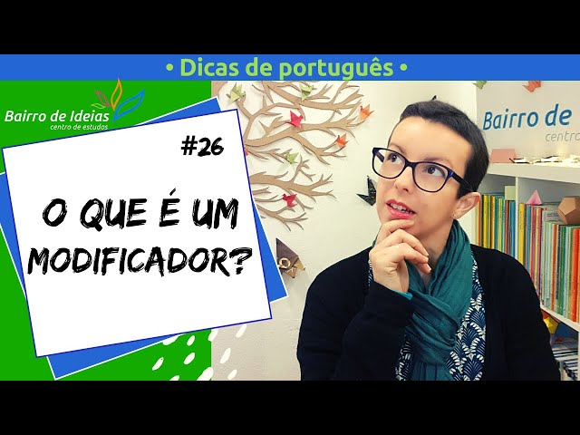 Modificador | Consejos de portugués
