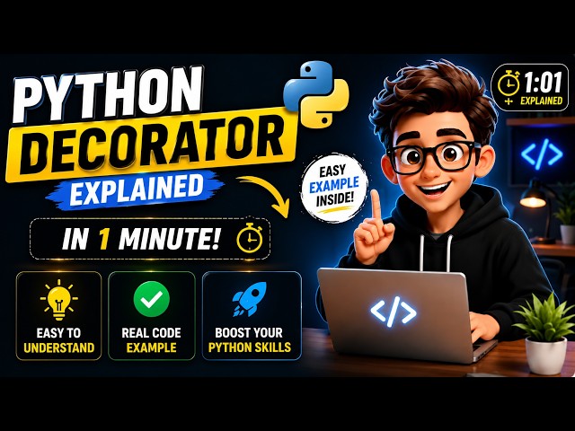 Python Decorators Explained in 90 Seconds 🤯 #python #shorts
