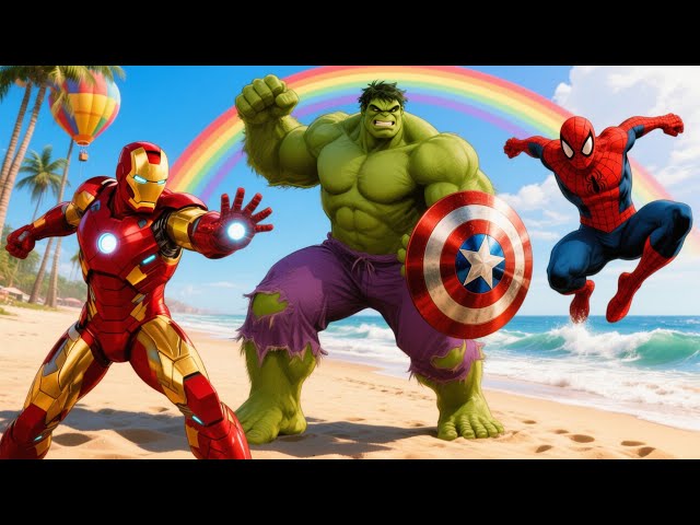 SPIDER-MAN, IRON MAN, HULK GAME ANIMATION🕸️🦸‍♂️💥