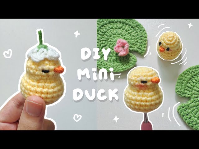 ♡ Crochet Low-Sew Mini Duck/Chick Tutorial | Beginner Friendly ₊˚⊹ 𐙚 ♡