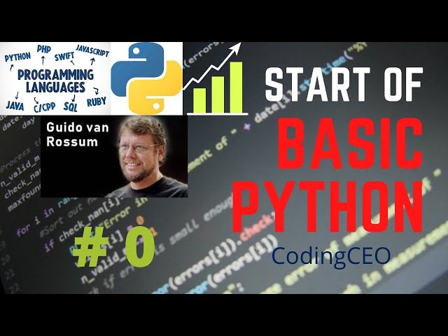 Basics of Python Programming | CodingCEO