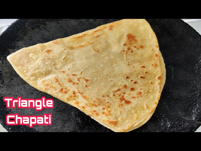 Triangle Chapati|Soft Layerd Chapati|Soft Folded Paratha|Triangle Paratha Recipe