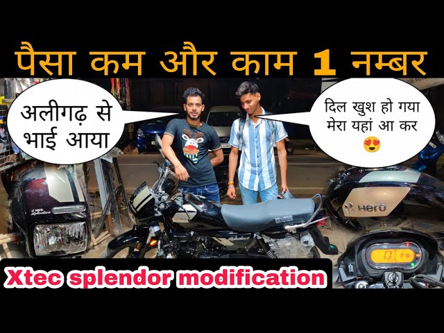 Xtec Splendor bs6 full body cover transparent wrap😍 | hero Splendor Xtec bs6 sticker modification 🔥