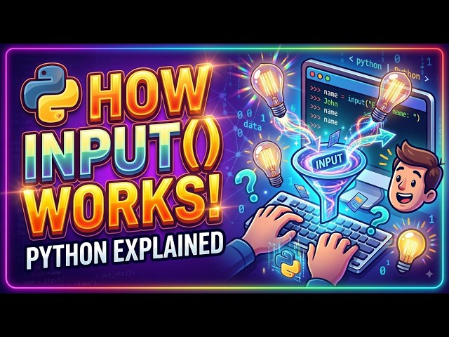 How the input function in python works.