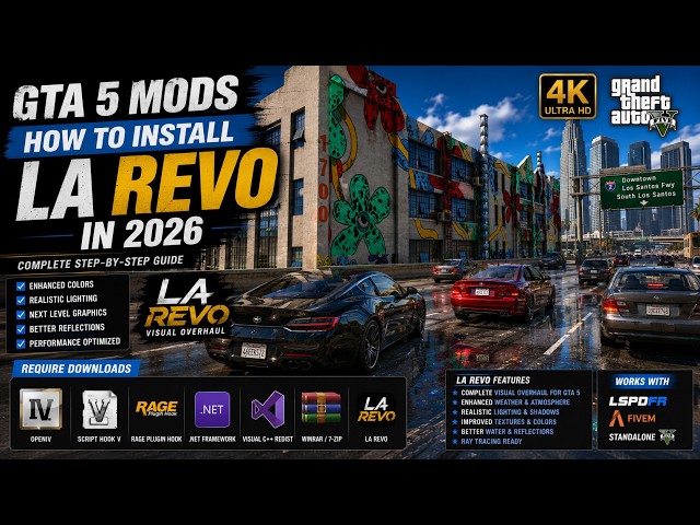 🔥 How to Transform GTA 5 Into Los Angeles! | LA REVO Installation Guide (2026) (.3788)