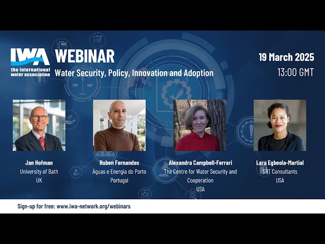 Water Security, Policy, Innovation and Adoption