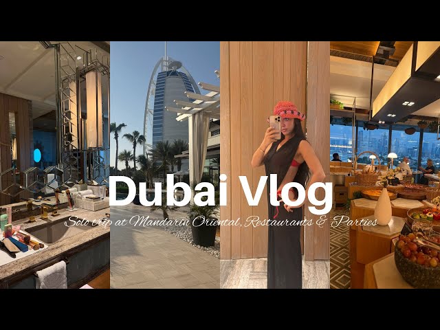 Dubai Vlog | solo trip, beach days, fun restaurants and girls nights